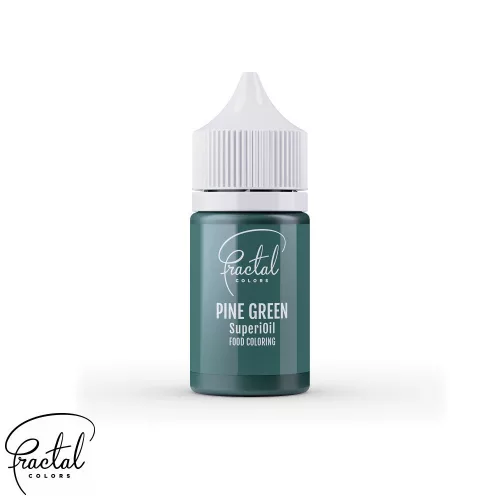 Fractal SuperiOil olaj alapú ételfesték, Fenyő Zöld (Pine green), 30g