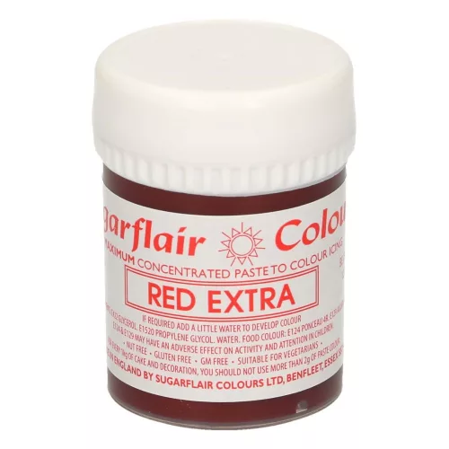 Sugarflair Max koncentrált paszta, extra piros, 42g