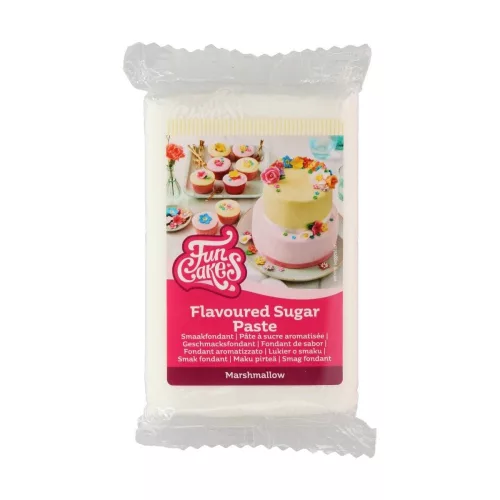 FunCakes fondant, fehér, pillecukor ízű, 250g