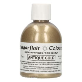 Sugarflair ehető csillámpor cukorból, antik arany, 100g