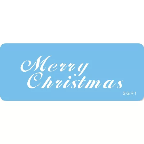 JEM stencil, Merry Christmas felirat, 19×6 cm