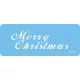 JEM stencil, Merry Christmas felirat, 19×6 cm
