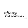 JEM stencil, Merry Christmas felirat, 19×6 cm