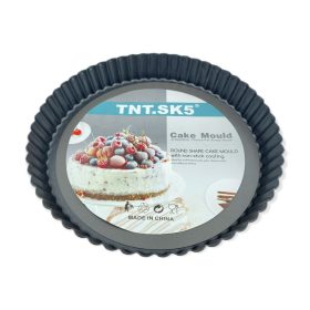 Kivehető aljú piteforma, fém, 24 cm