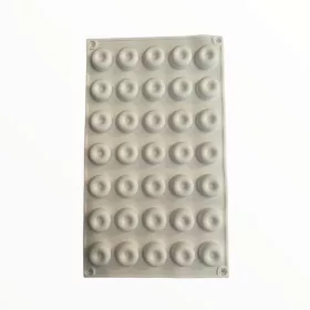   Mini kör alakú korong apró mélyedéssel szilikon forma, 35 db-os, 19×30 cm