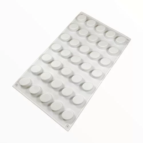 Mini ovális alakú korong szilikon forma, 35 db-os, 19×30 cm