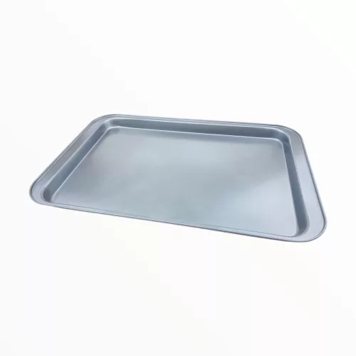 Tepsi, fém, 42,5×28,5 cm