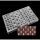 Kockamintás táblacsokoládé bonbon forma, polikarbonát, 3 db-os, 27×17 cm