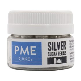 PME szórógyöngy, ezüst, 8 mm, 25g