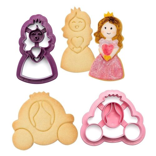 Műanyag kiszúró szett-királylány és hintó