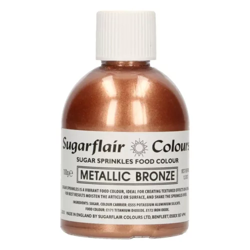 Sugarflair ehető csillámpor cukorból, bronz, 100g