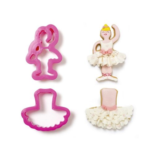 Műanyag kiszúró szett-balerina és tütü