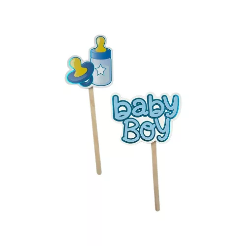 Torta beszúró, topper - Baby boy