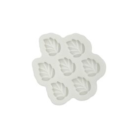 Mini levél fondant forma, szilikon, 6,5×7,6 cm