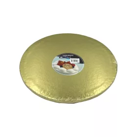 Tortadob virágmintával, arany, 30 cm