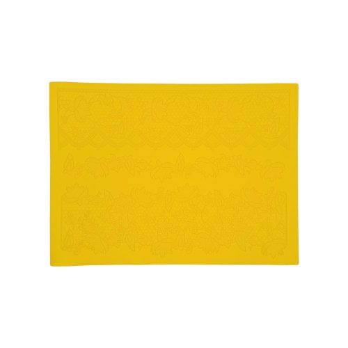 Szilikon csipkeforma, virág és levél csipkével, 38,5×28,5 cm