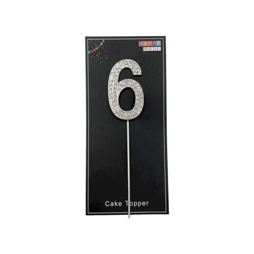 Swarovski szám tortadísz - 6