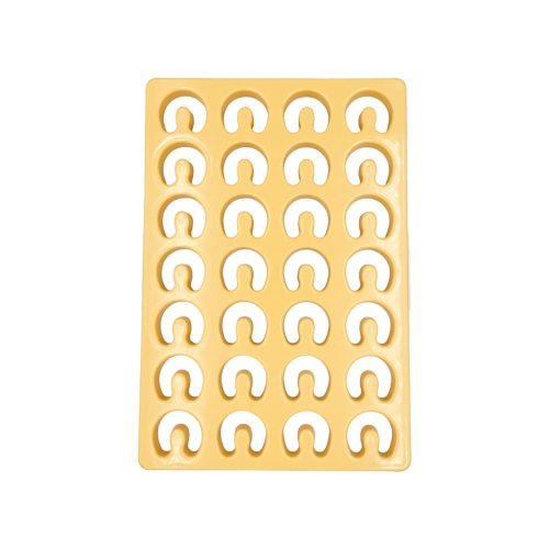 Tészta kiszúró rács, patkó alakú aprósütemény, műanyag, 24×33 cm