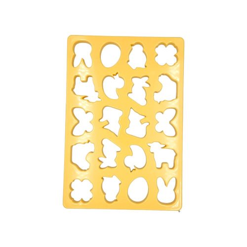 Tészta kiszúró rács, húsvéti aprósütemény, műanyag, 24×33 cm