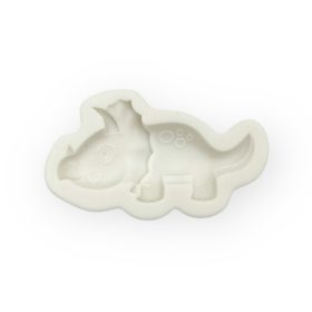 Triceratops dino fondant forma, szilikon, 8×6,9 cm