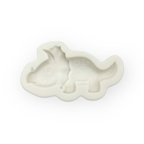 Triceratops dino fondant forma, szilikon, 8×6,9 cm