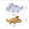 Triceratops dino fondant forma, szilikon, 8×6,9 cm
