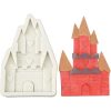 Kastély fondant forma, szilikon, 7×11,5 cm
