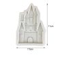 Kastély fondant forma, szilikon, 7×11,5 cm
