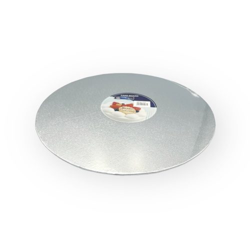 Tortakarton, kör, vastag, ezüst, 20 cm