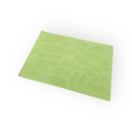 Szilikon csipkeforma, tollak, hópihe, 38,5×28,5 cm