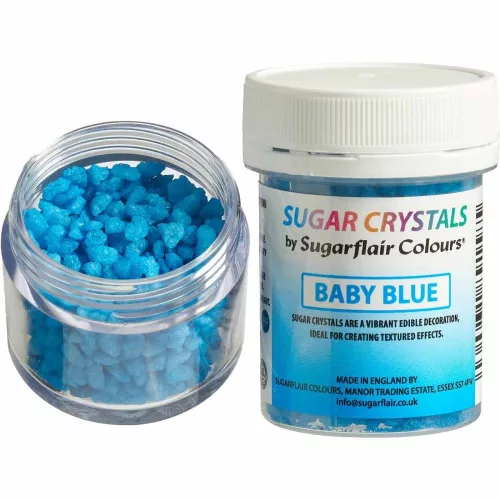 Sugarflair cukorkristály, babakék, 40g