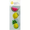Wilton kiszúró szett, dinnye, citrom, ananász, fém, 3db