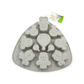 Minnie&Mickey forma, szilikon, 21×23 cm, 11 db