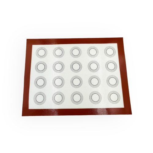 Macaron készítő lap, 3 körméret, szilikon, 40×30 cm