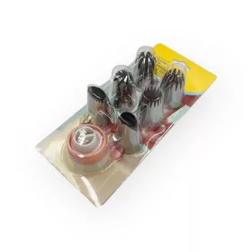 Vocen díszítőcső szett, inox, nagyméretű, 7 db-os