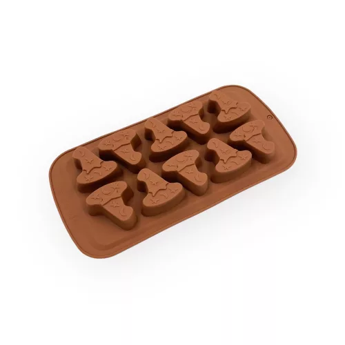 Bűvész kalap bonbon forma, szilikon, 10,5×21,5 cm