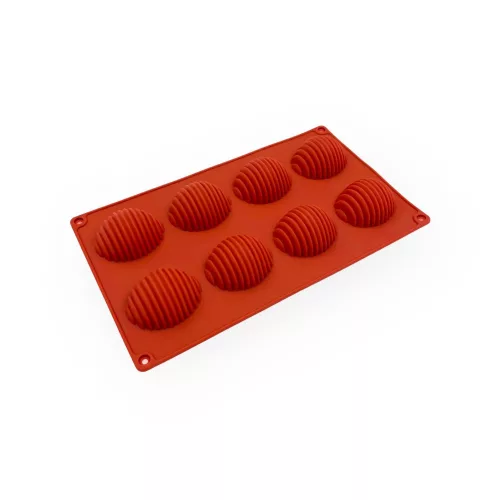 Méhkaptár alakú forma, szilikon, 15,5×26,5 cm, 8 db