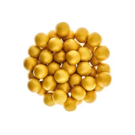 Óriás ropogós cukorgolyó, szatén arany, 150g