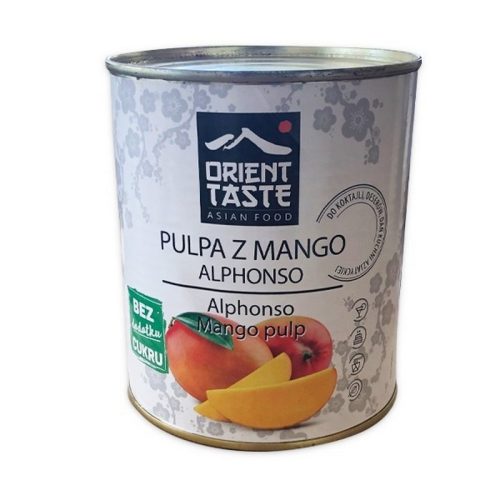 Mangópüré konzerv 99,9%, Alphonso, 850 G