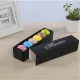 Macaron doboz, kartonpapír, fekete, 6 db-os, 10db
