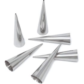 Habroló sütőforma szett, fém, 6 db-os