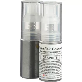 Sugarflair pumpás glitter spray, grafitszürke, 10g