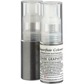Sugarflair pumpás glitter spray, sötét grafitszürke, 10g