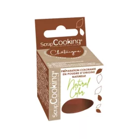   Scrapcooking természetes por ételfesték, gesztenyebarna, 10g