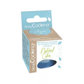 Scrapcooking természetes por ételfesték, azúrkék, 5g