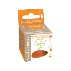Scrapcooking természetes por ételfesték, barack, 10g