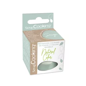   Scrapcooking természetes por ételfesték, pasztell zöld, 10g