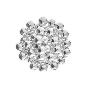 Óriás ropogós cukorgolyó, ezüst metál, 150g