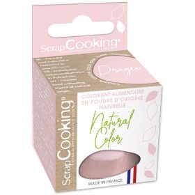   Scrapcooking természetes por ételfesték, pasztell rózsaszín, 10g 