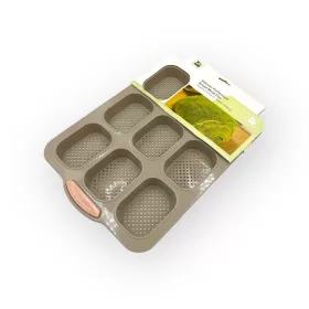 Perforált mini kenyér forma, szilikon, 30,8×23,5cm